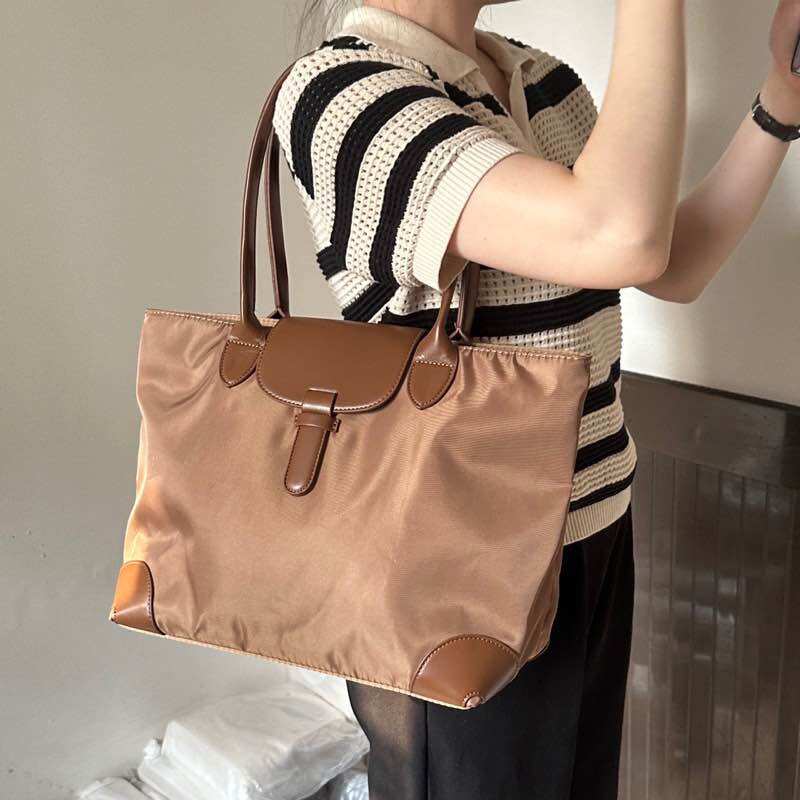 Ameri あめり Tote Bag - Tote Vải Dù Phối Da Ameri ( Ouithebrand )