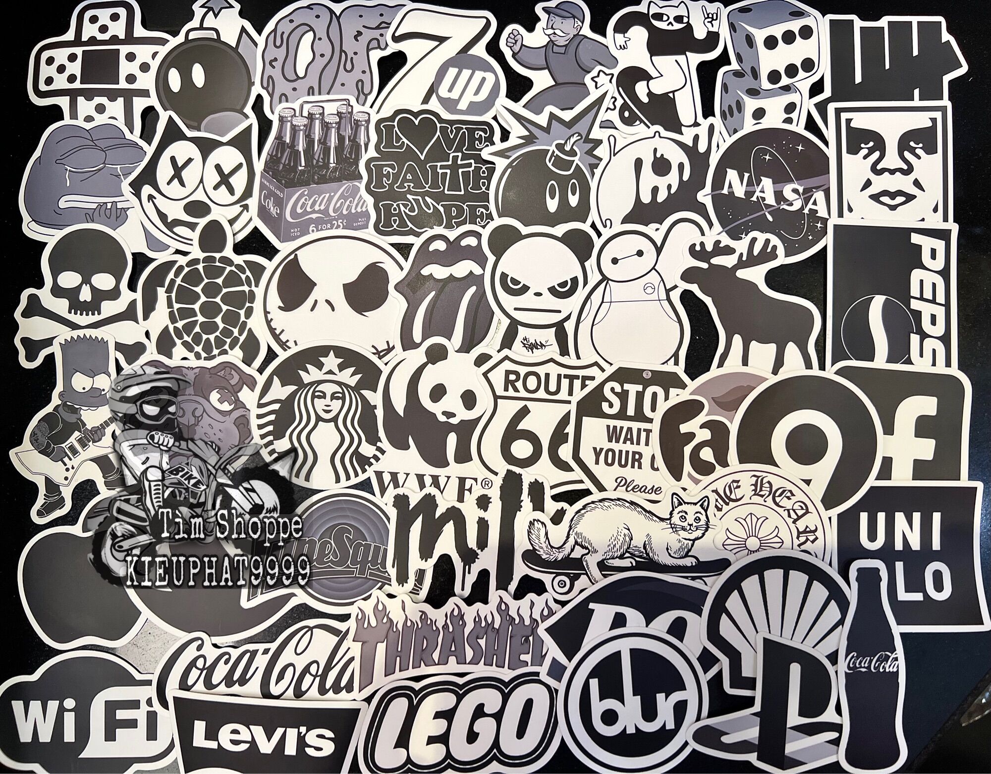 Hình Dán Sticker Hoạt Hình ( 2 Miếng Chọn Mẫu)