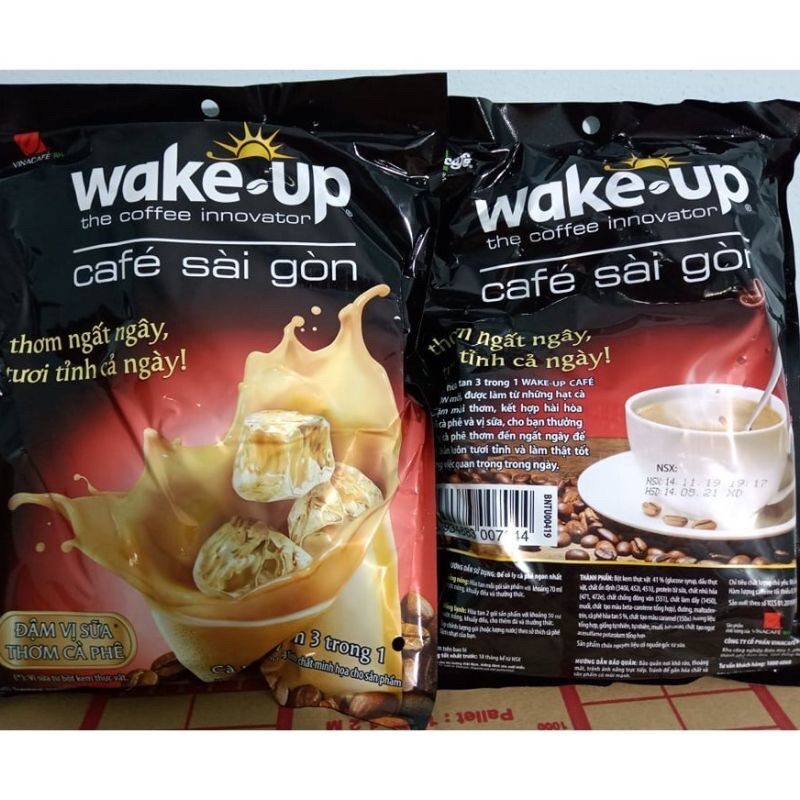Combo 5 Bịch Cà Phê Wake Up Sài Gòn (24gói x 19g) DATE MỚI