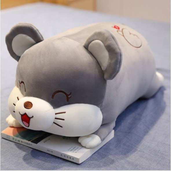 Chăn kèm gấu bông mèo