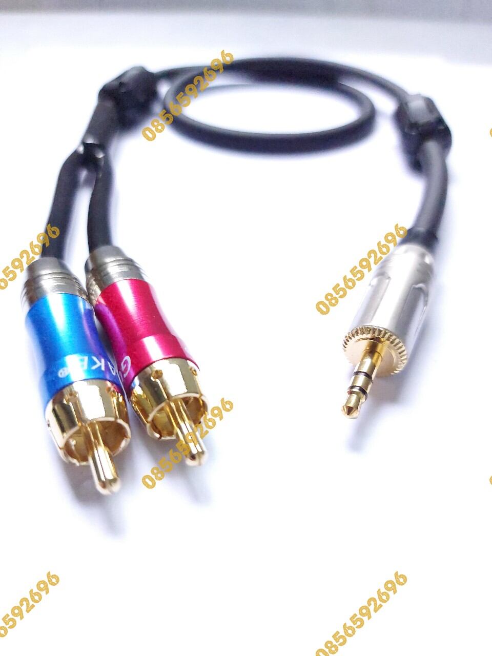 Dây tín hiệu jack 3.5mm ra 2 jack bông sen av, dài 1m