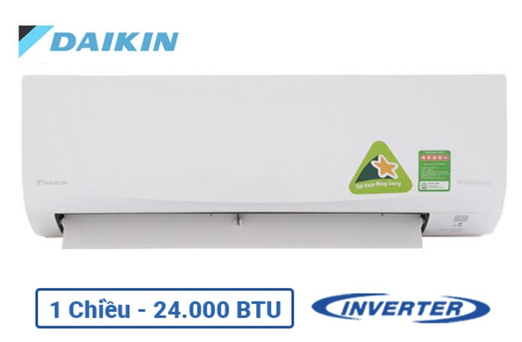 Điều hòa Daikin 24000BTU Hàng chính hãng 1 chiều Inverter Model FTKC71UVMV