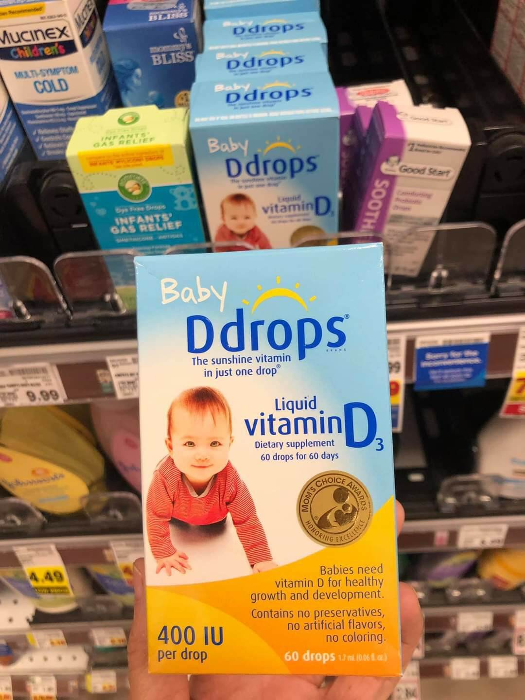 Ddrops liquid vitamin d3 90 drops