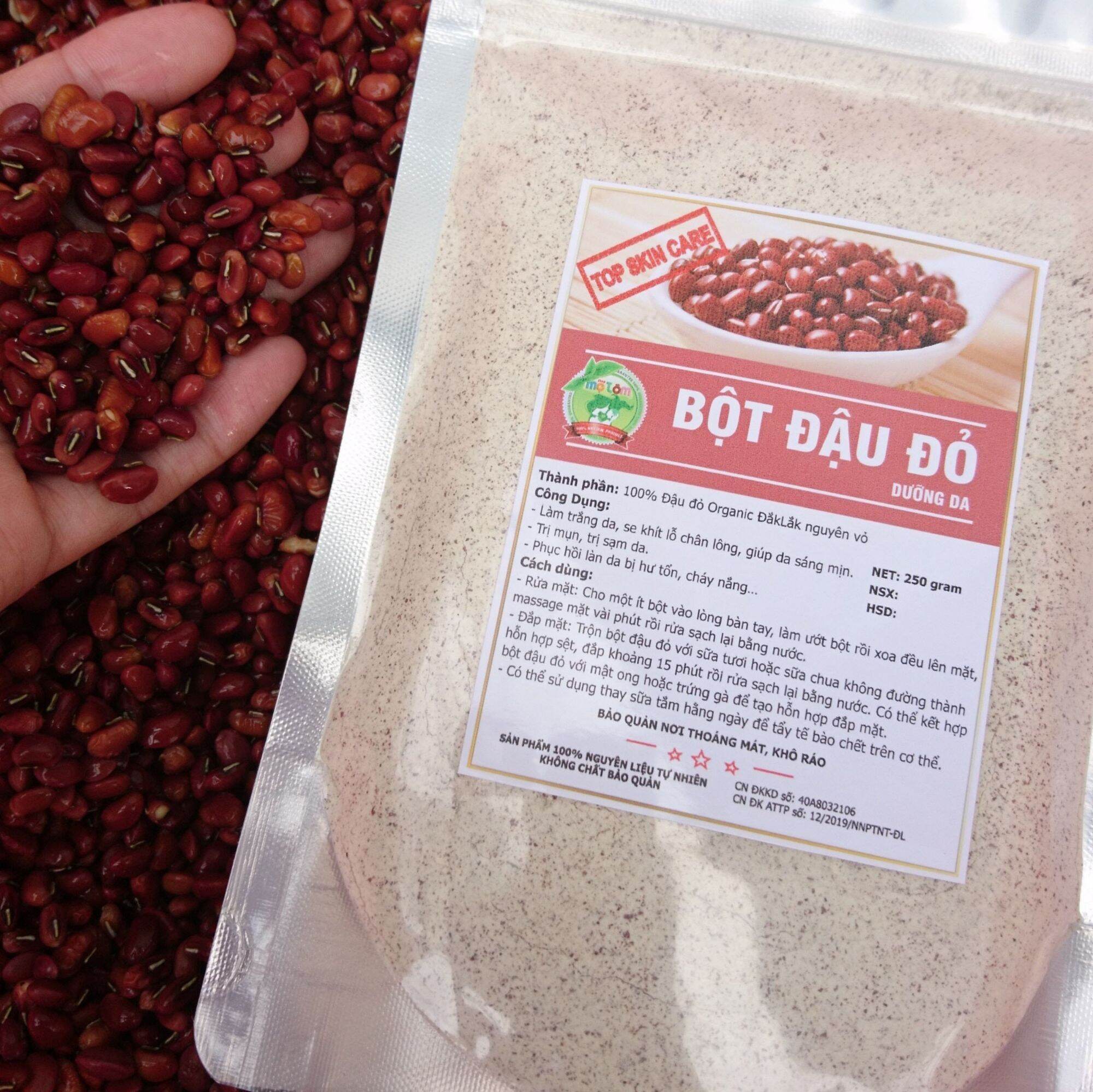 Bột đậu đỏ đăklăk dùng rửa mặt/tắm/tẩy tế bào chết