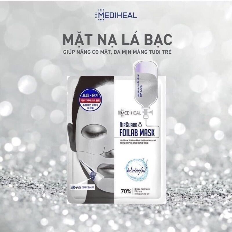 Mặt nạ lá bạc Mediheal Airguard Foilab Mask