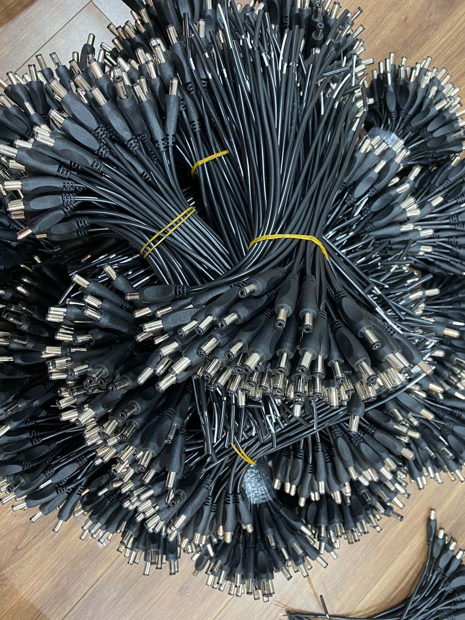 Combo 50 jack nguồn dc 5.5x2.1/2.5 jack nguồn có dây đực 25cm dây nguồn dc 5.5mm 2.1mm chịu tải cao