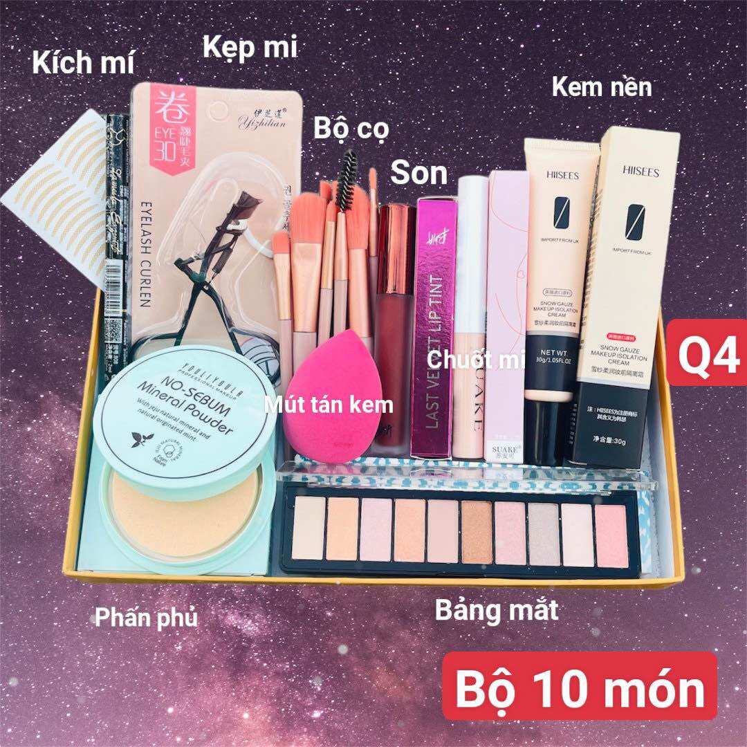 Bộ Trang Điểm Đầy Đủ Make Up/ Trang điểm đi tiệc/trang điểm cá nhân Q4