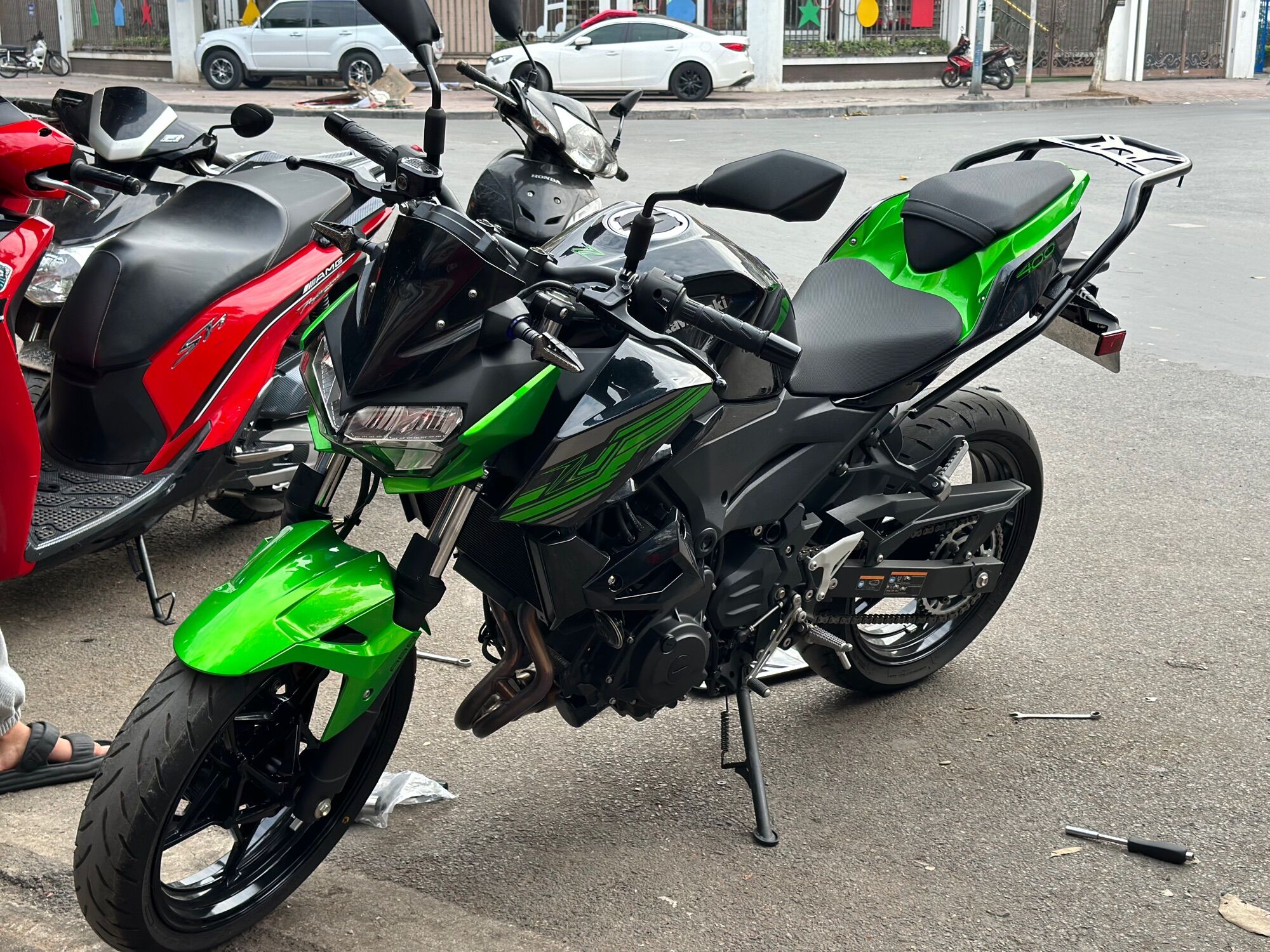 Baga siêu tải Kawasaki z400,Ninja400 ( plug & play)