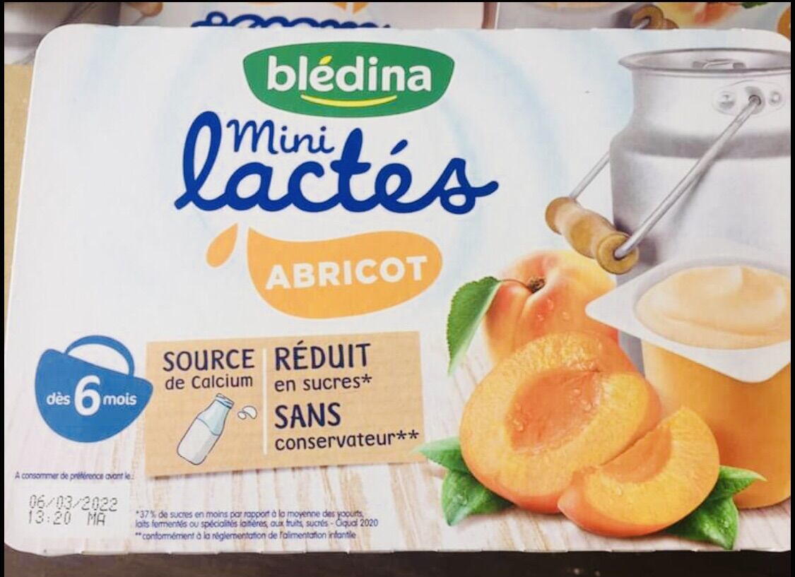 Sữa chua bledina vị mơ date 7/2024(lốc =6*55g)