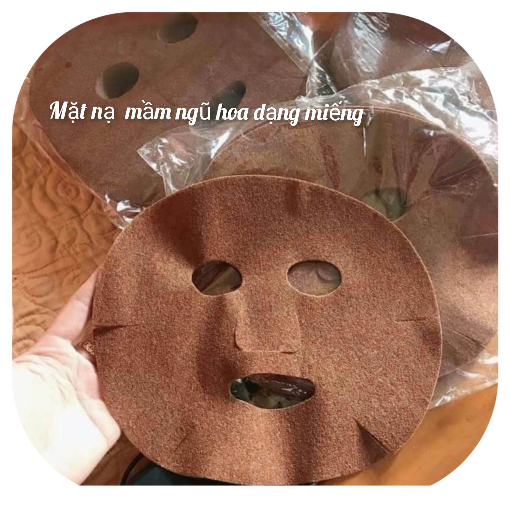 10 miếng mặt nạ ngũ hoa dạng miếng mặt nạ mầm rong biển