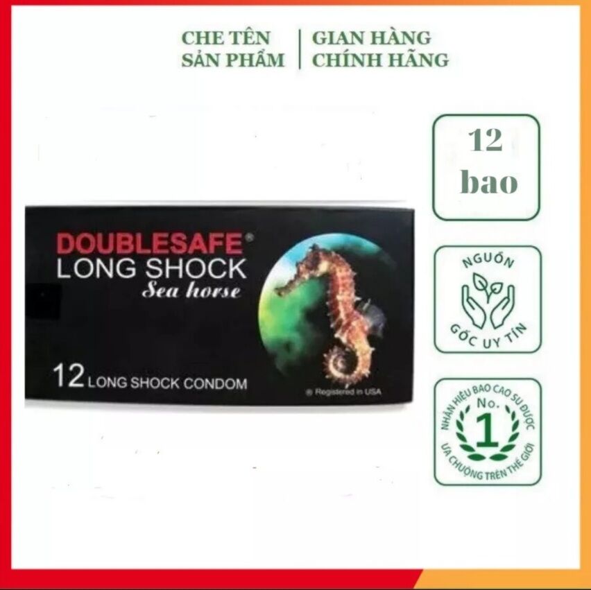 Bao cao su long shock cá ngựa hộp 12 cái