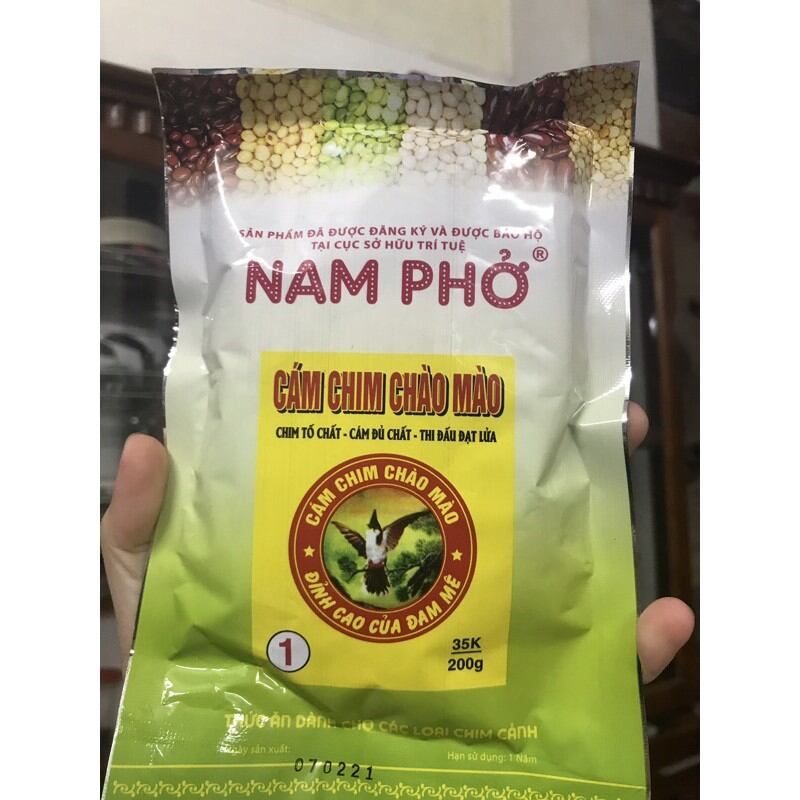 Cám chim chào mào số 1,2 nam phở 200g dete mới