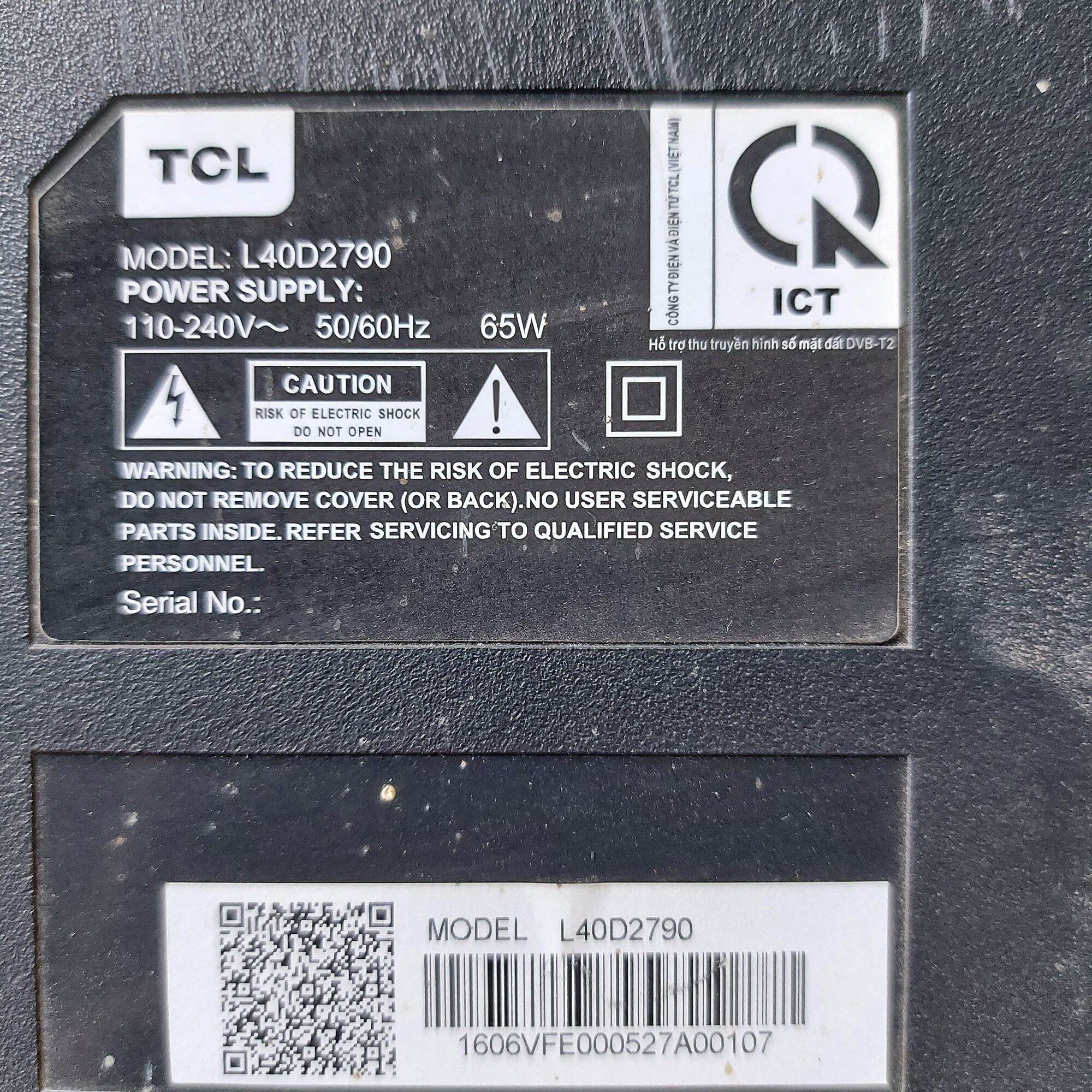 Bo mạch tivi TCL 40D2790