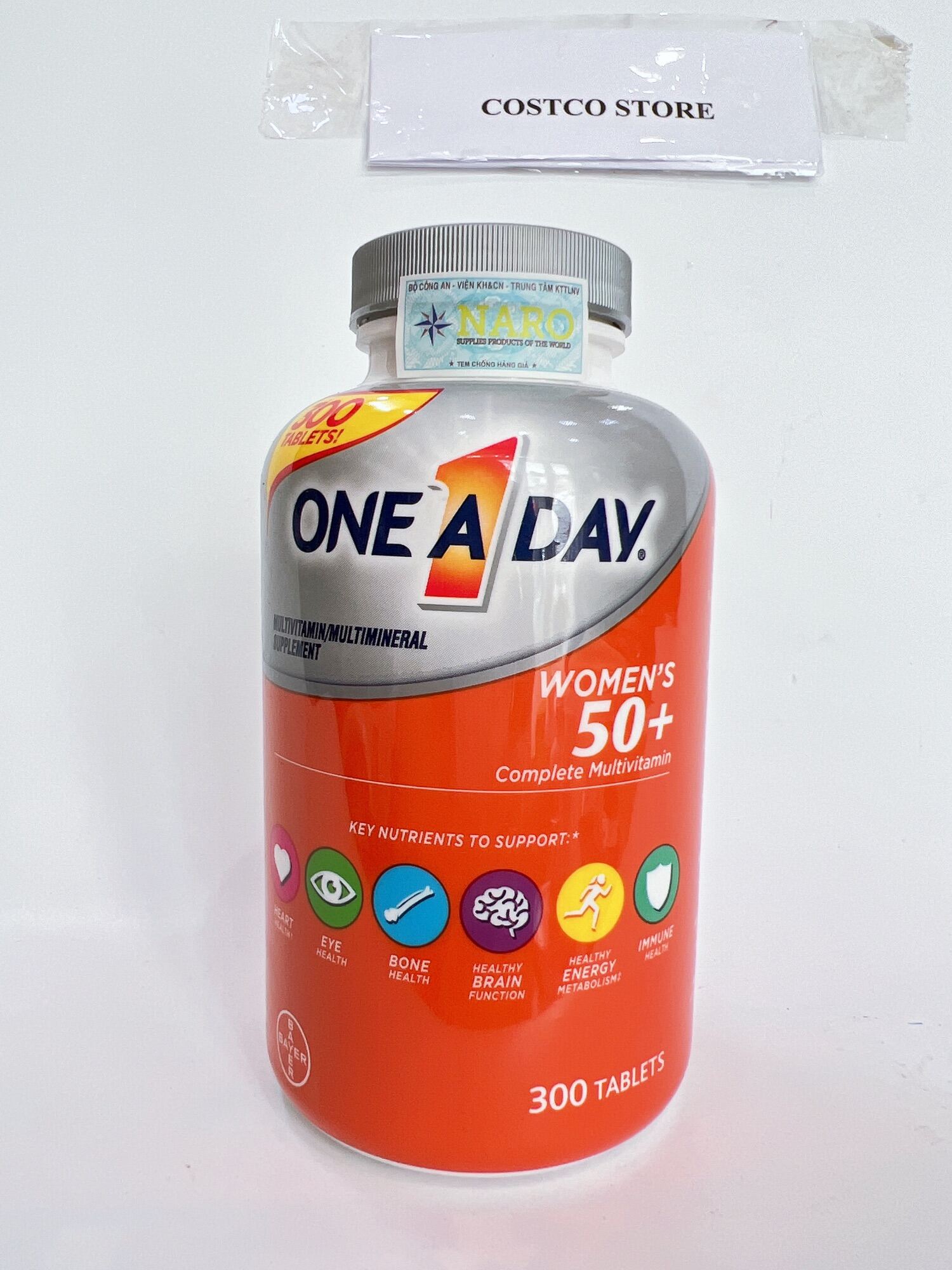 Viên uống one a day women 50+ multivitamin 300 viên mỹ date 2025