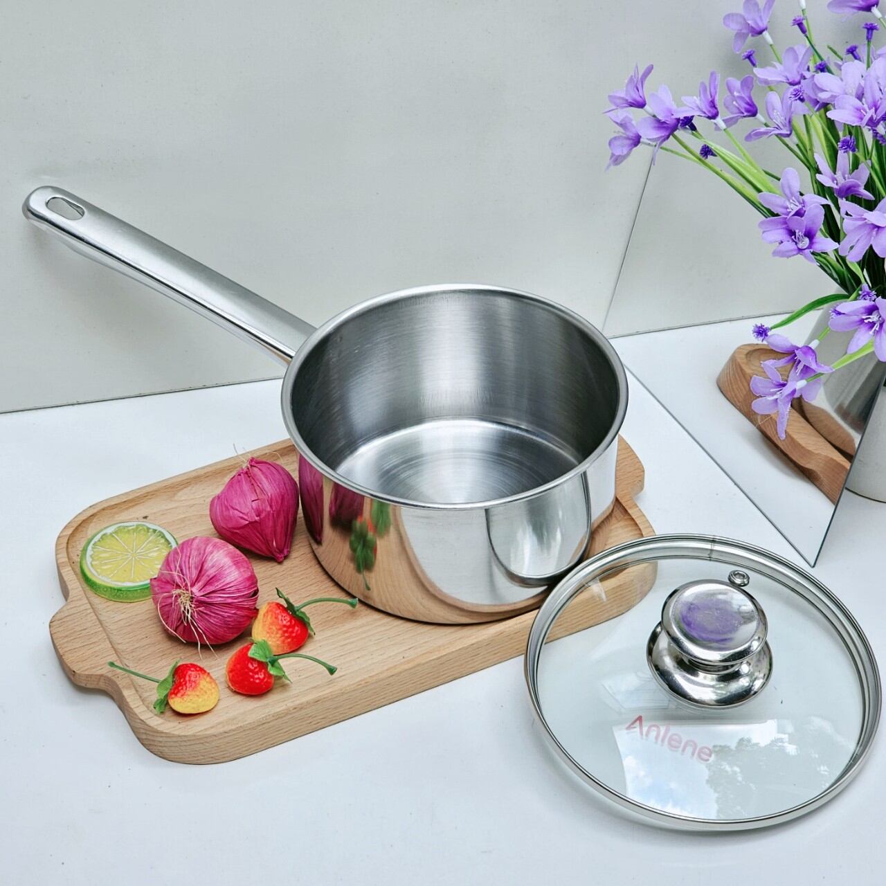 Quánh inox 16cm-hkm Anlene