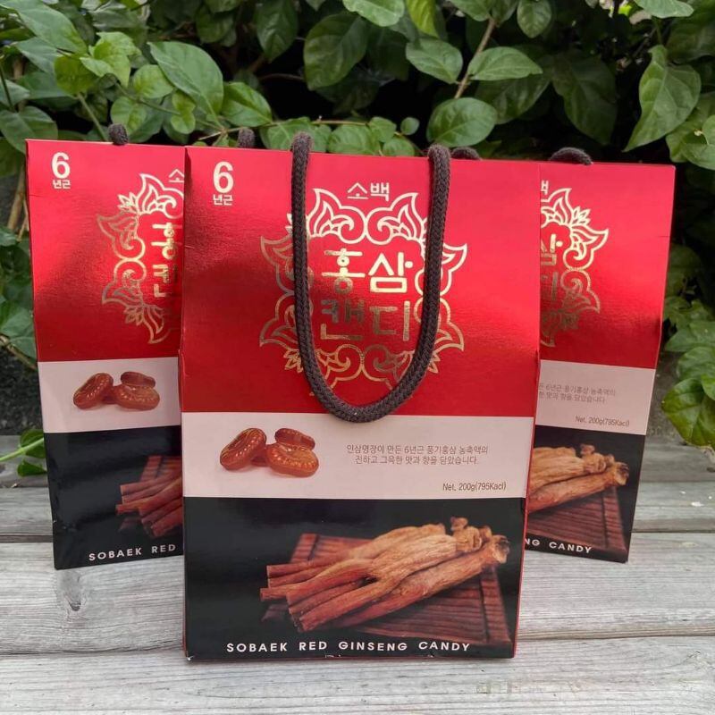 [Quà Biếu] Kẹo hồng sâm Hàn Quốc SOBAEK RED GINSENG CANDY