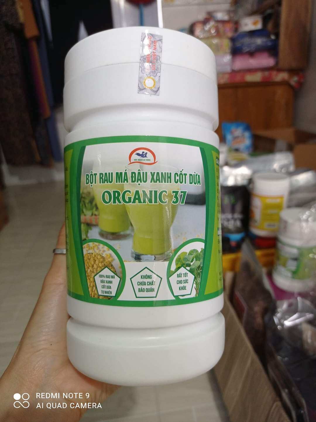 Bột rau má đậu xanh cốt dừa