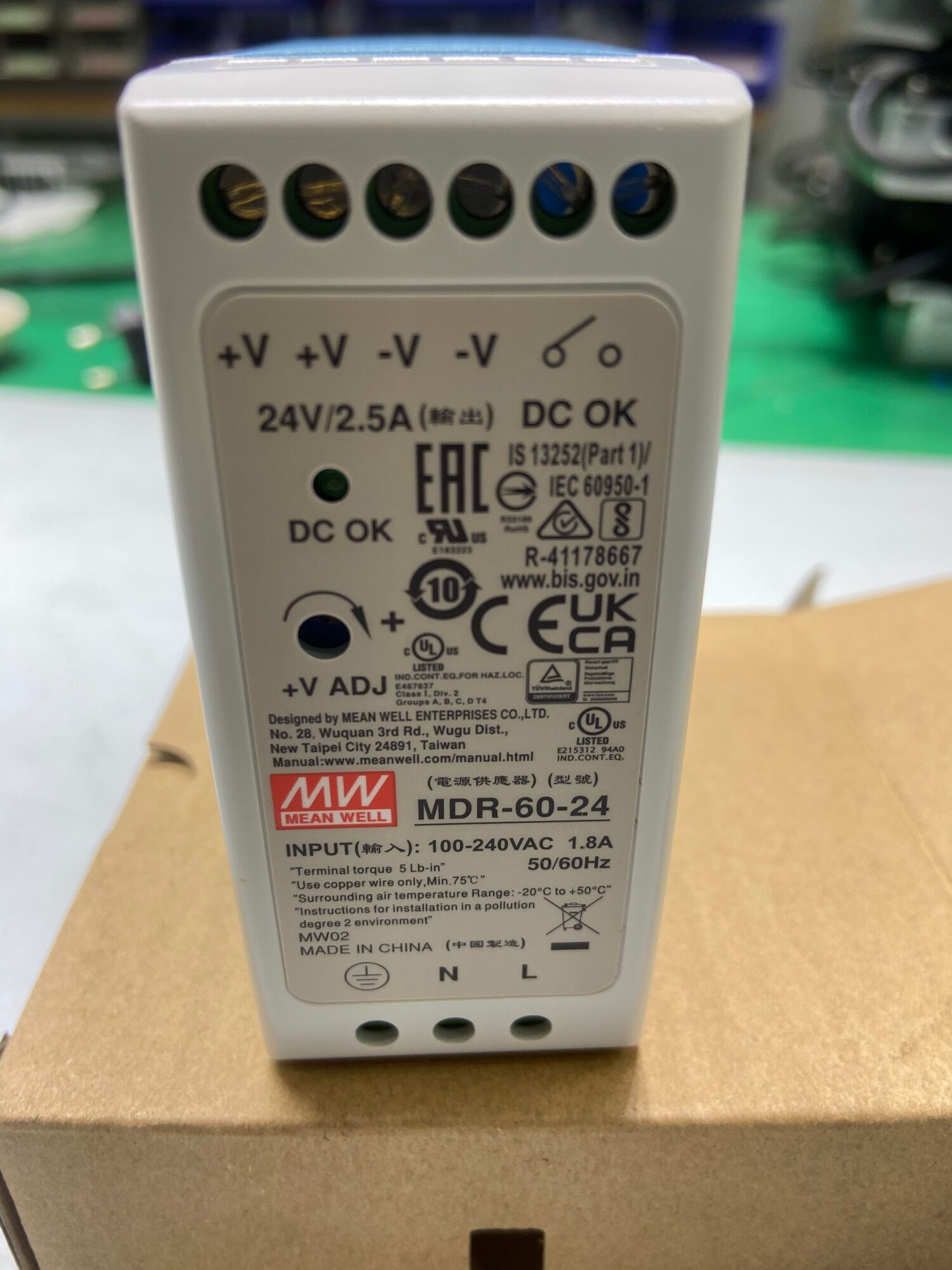 Nguồn Meanwell MDR-60-24 (24V/2.5A)