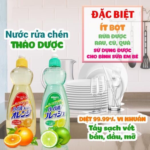 Nước rửa bát diệt khuẩn tinh chất cam,chanh Mitsuei