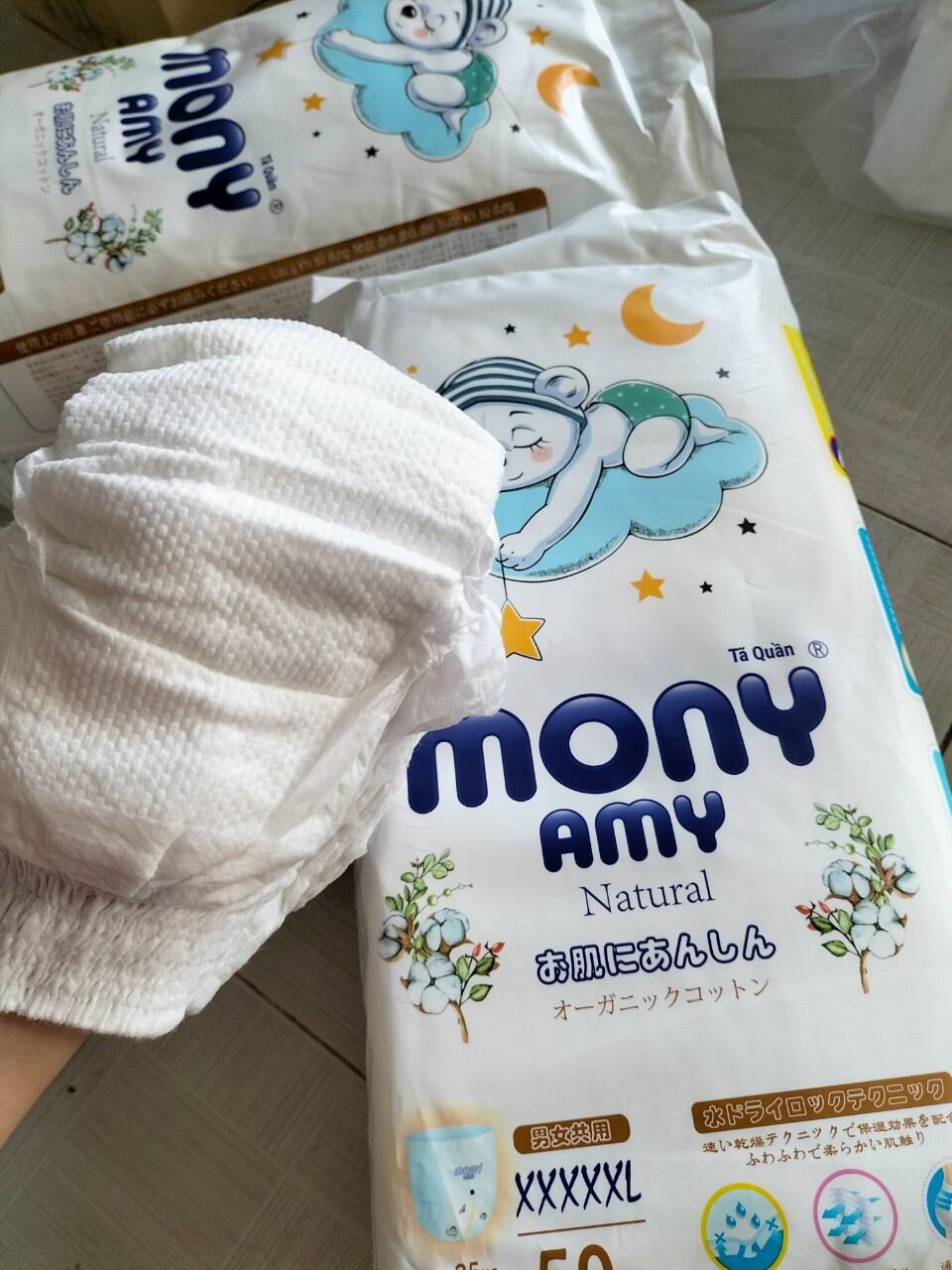 Bỉm Quần MONY AMY Nhật Bản Cao Cấp Size XXXXL 50 miếng