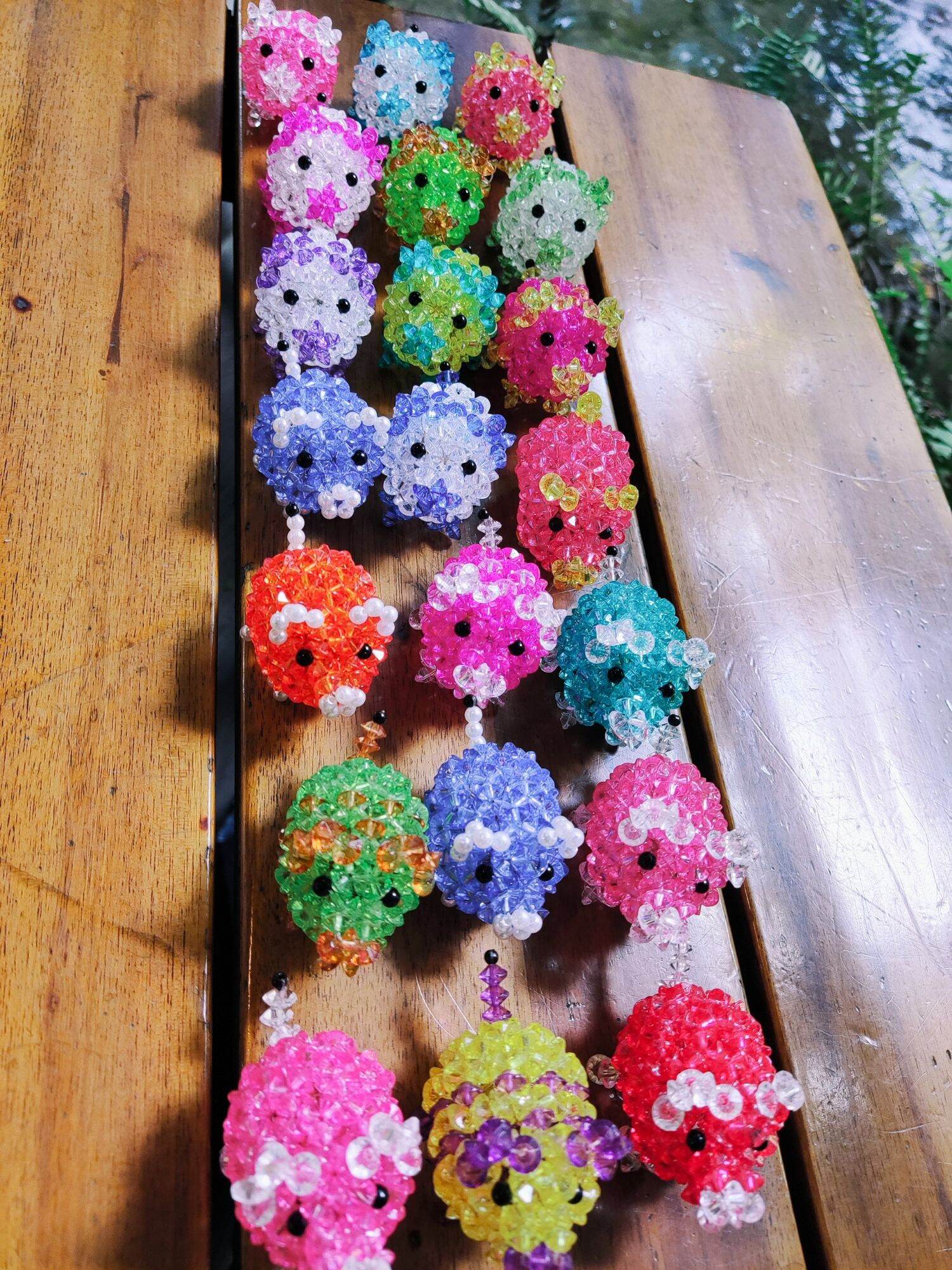 Móc khóa tuổi Hợi kết cườm Handmade