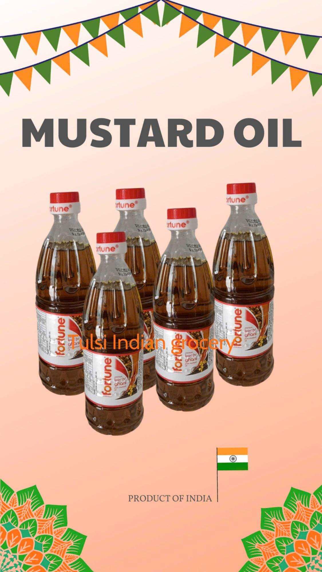 Fortune mustard oil Dầu mù tạt thuần ấn độ 500ml