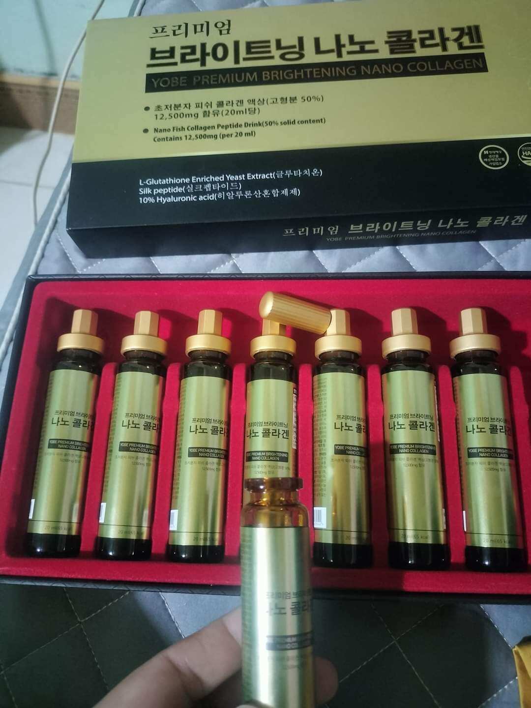 Collagen Nano trắng da cao cấp Yobe (1set nhỏ 10 lọ)