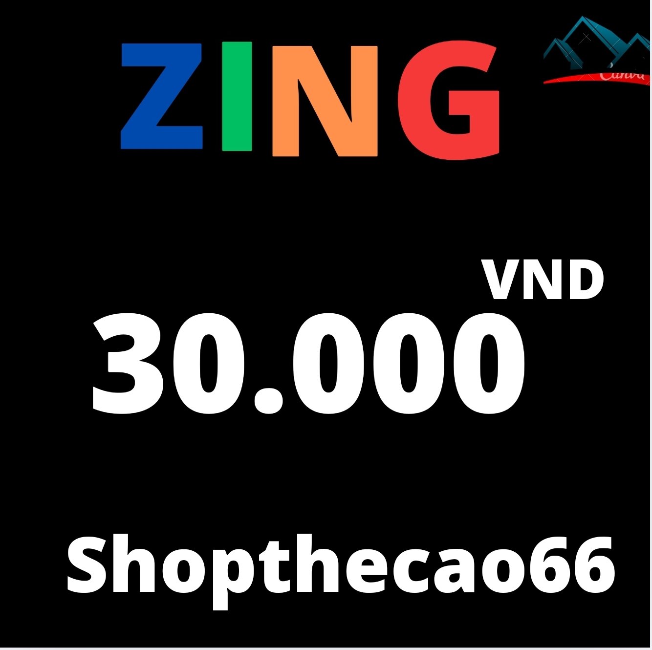 Zing card 30,000 VND