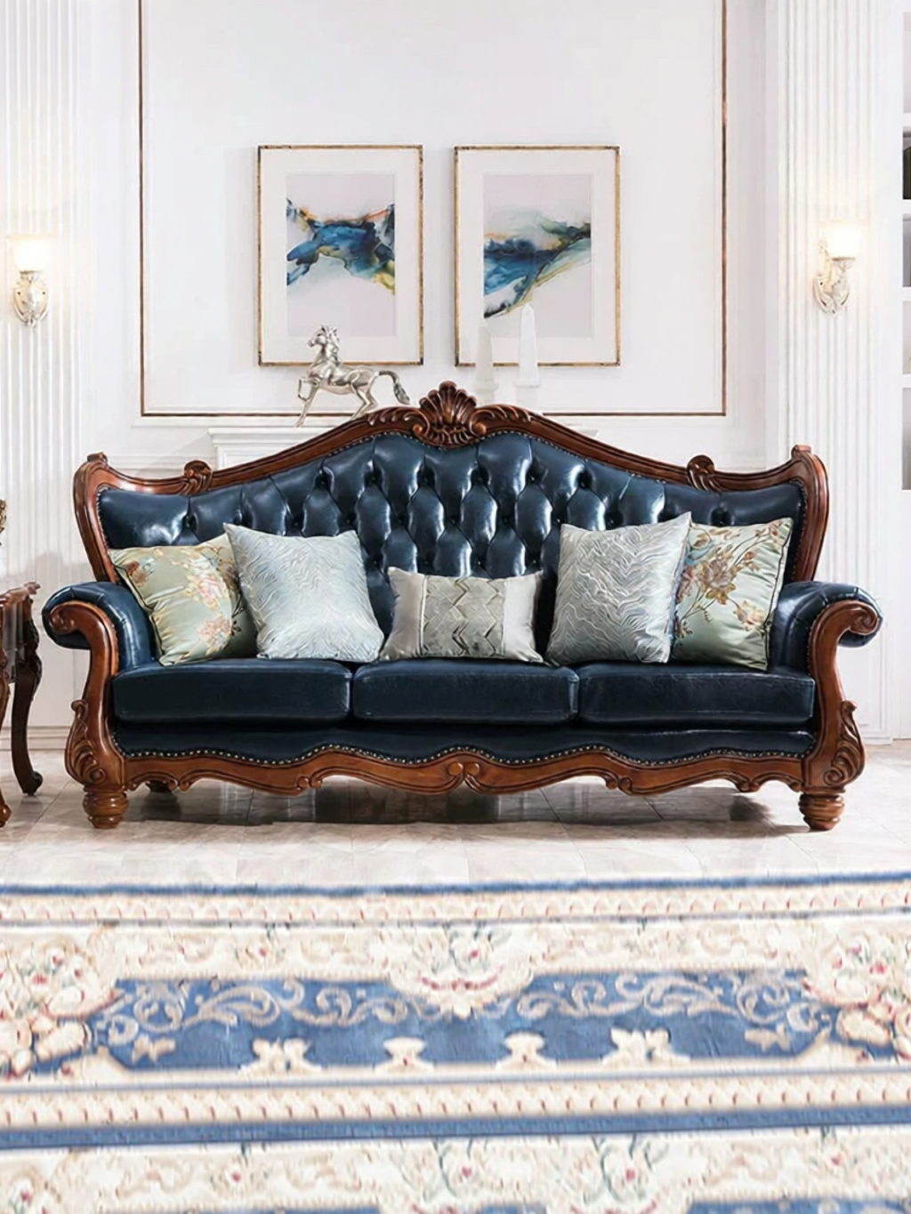 American Leather Retro Luxe Wooden Sofa Giá 46,423,000 Đồng*Miễn phí vận chuyển
