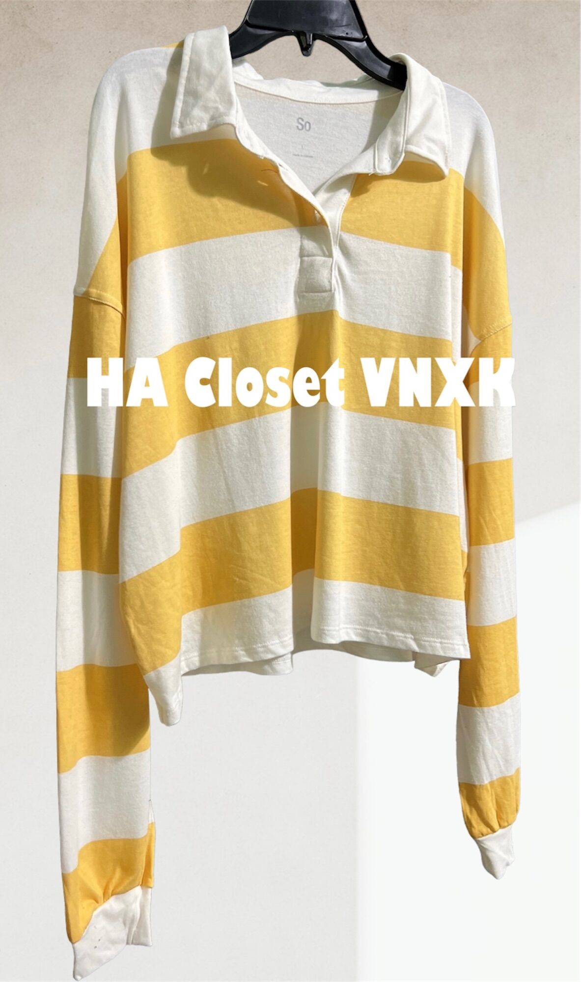 Áo Thun Crop Top Dài Tay SO Xuất Dư