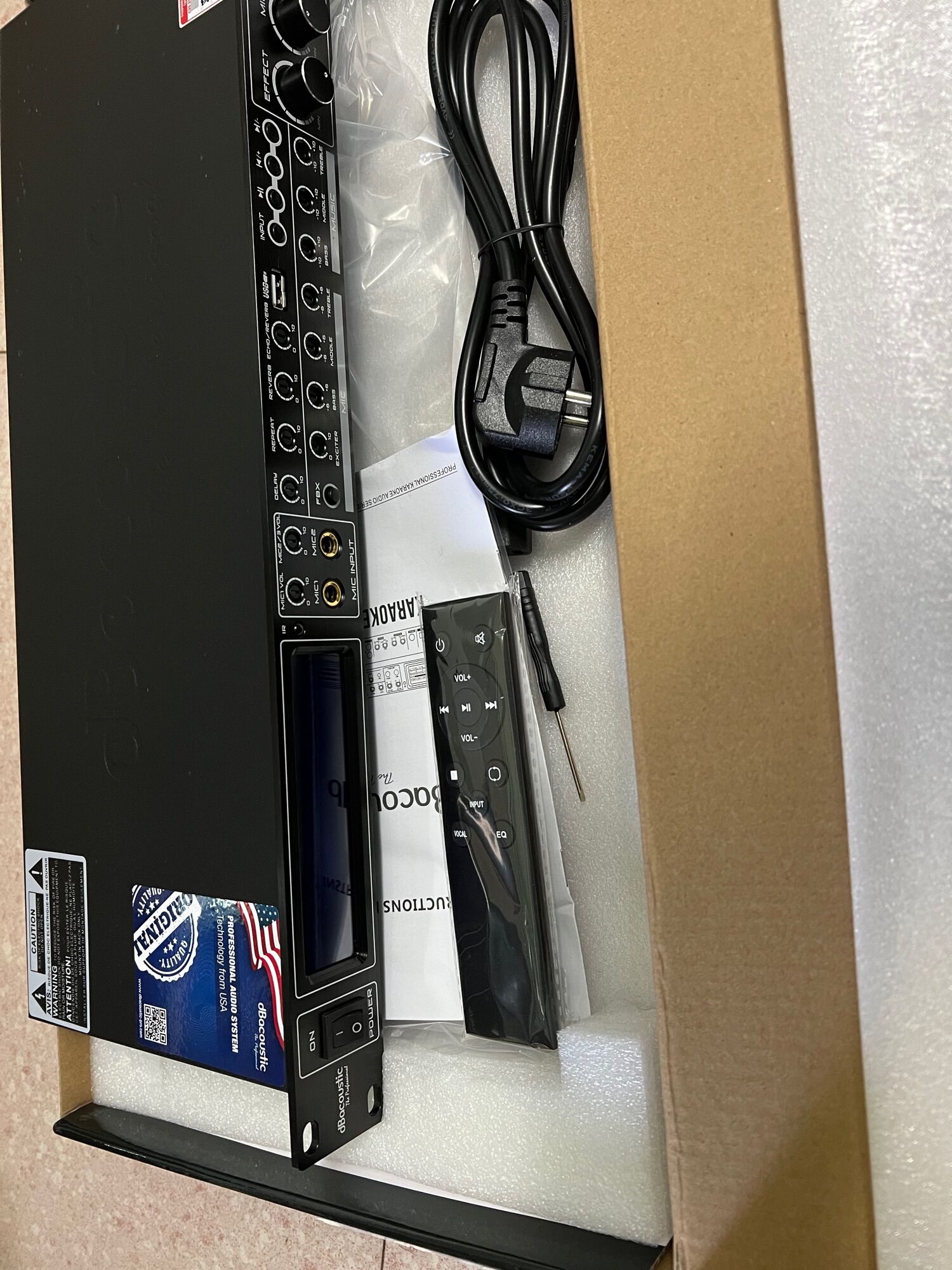 vang cơ db acoustic km 330 pro có reveb, remote