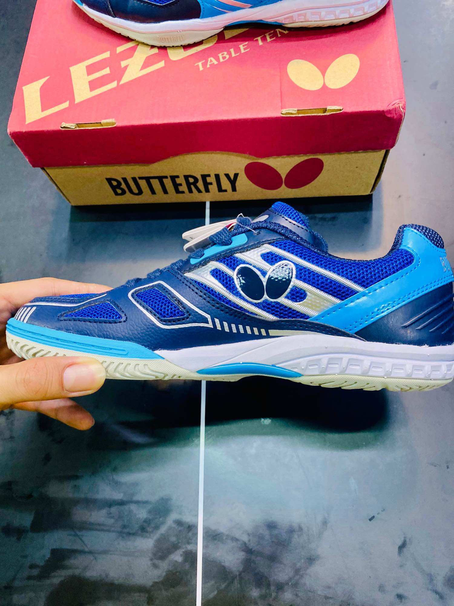 GIÀY BÓNG BÀN BUTTERFLY LEZOLINE MACH NAVY/BLUE