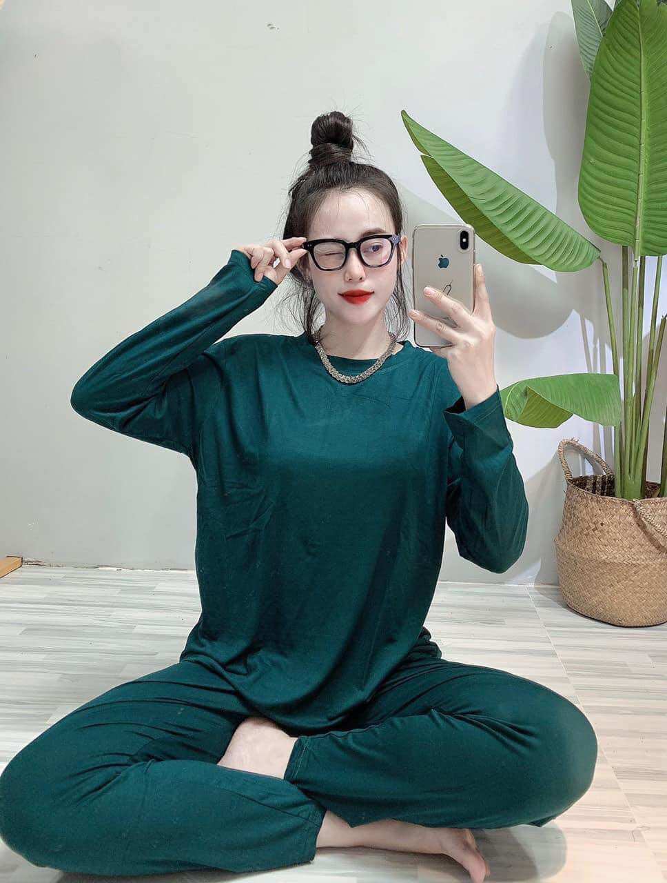 Bộ Ủ Kem Thun Lạnh Quần Ôm có size 40-65kg