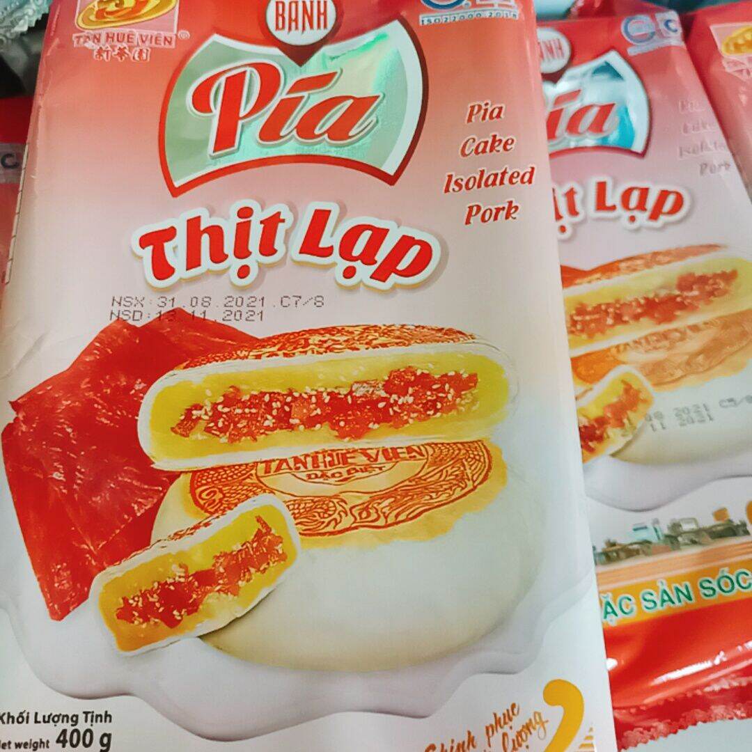 Bánh pía thịt lạp tân huê viên