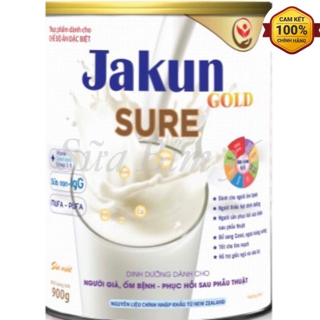 Sữa bột Jakun Gold sure Hộp 900g hsd 1/2024