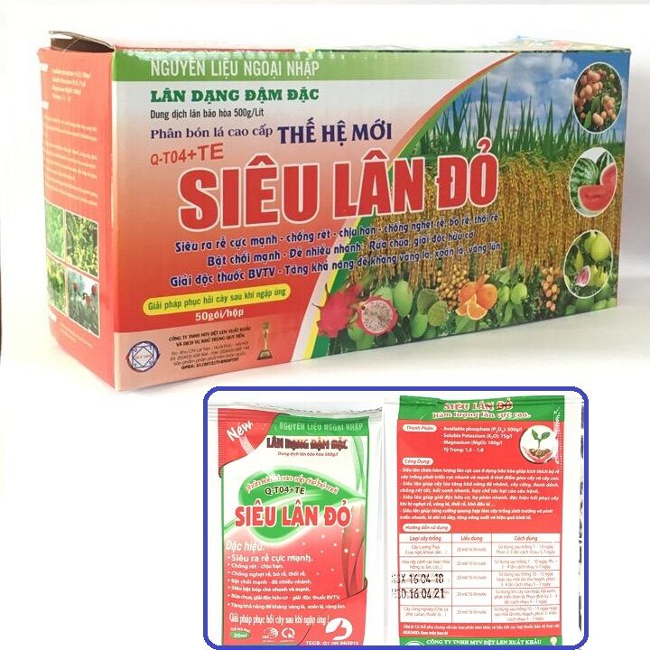 Phân bón Siêu lân đỏ
