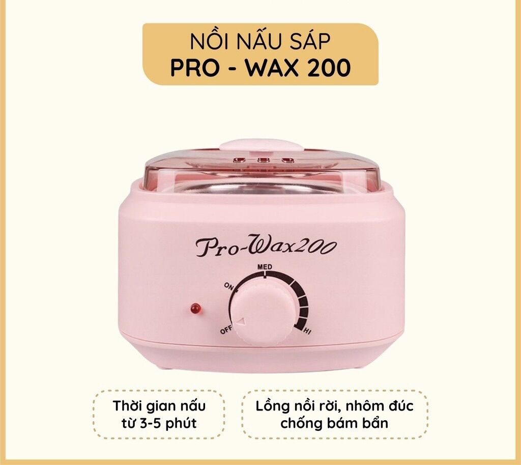 Nồi nấu sáp wax lông chuyên dụng nâng cấp pro 200, nồi đun sáp wax