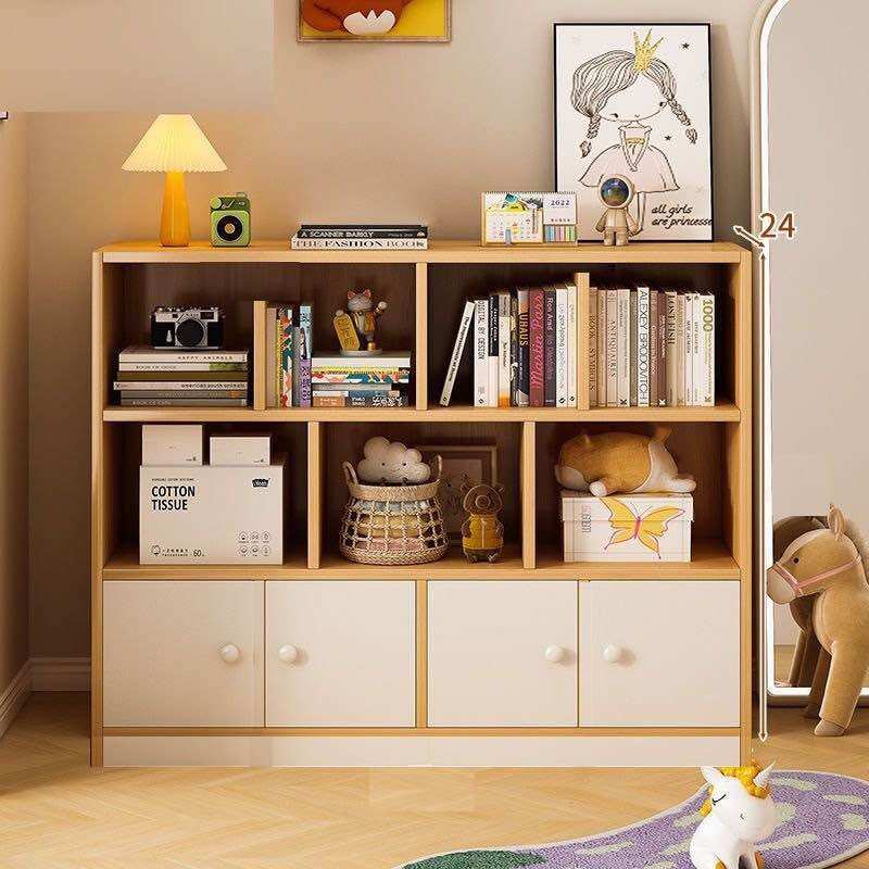 Tủ - Kệ trưng bày sản phẩm 4 cửa nhiều ngăn bằng gỗ phong cách hiện đại