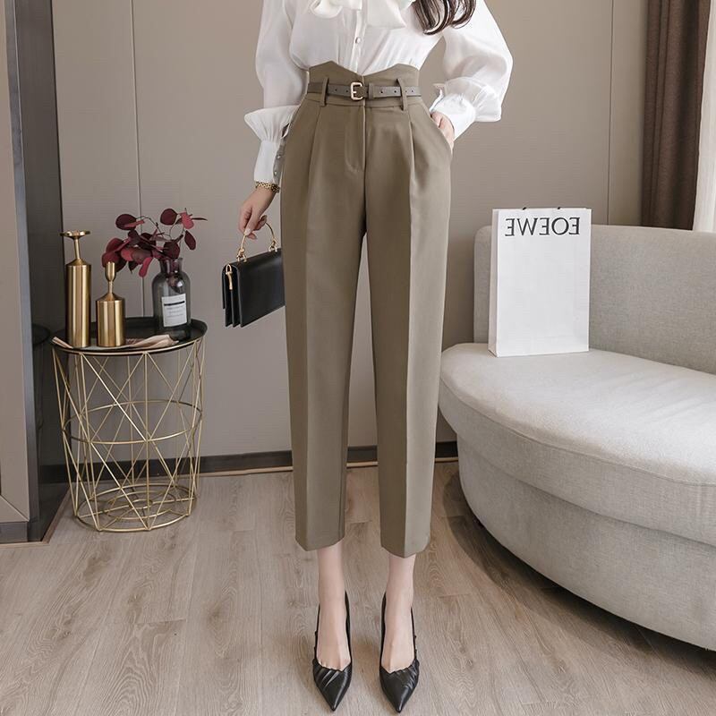 Quần Tây Nữ Cạp Cao Chữ V