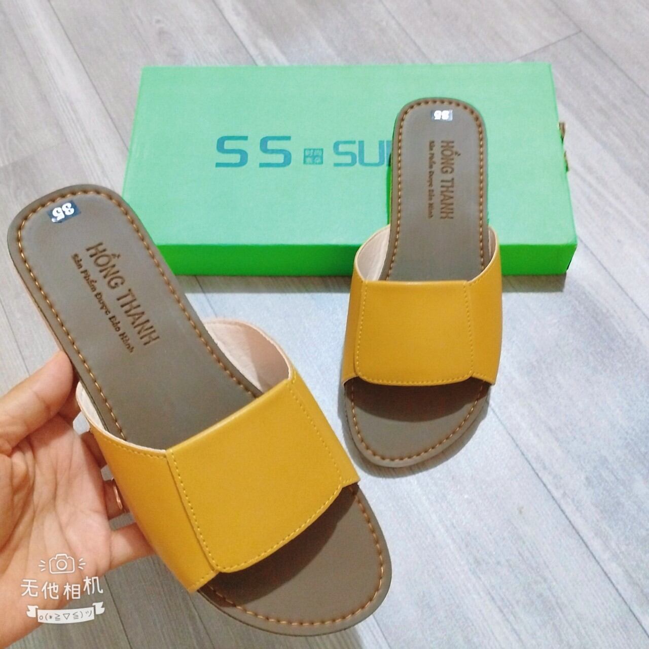 [FREESHIP EXTRA] DÉP DA NỮ ĐẾ BẰNG SIÊU BỀN [BẢO HÀNH 3 THÁNG]