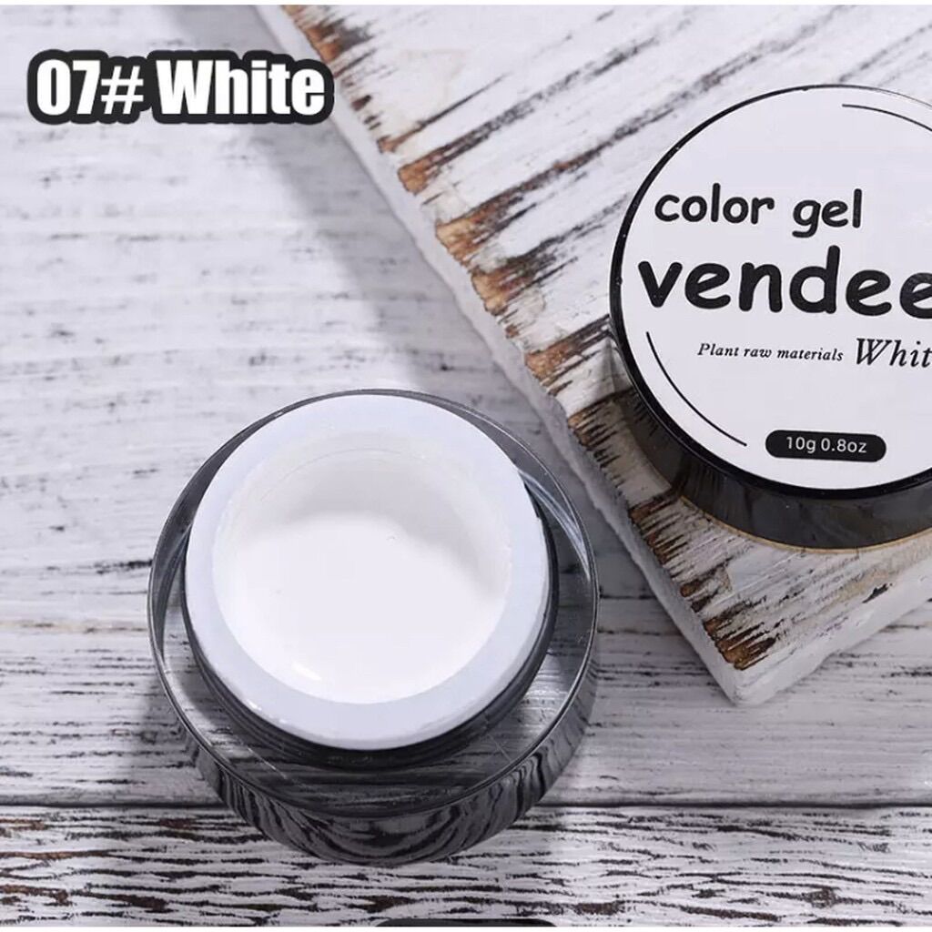 Gel vẽ siêu đặc vendeeni màu đen trắng