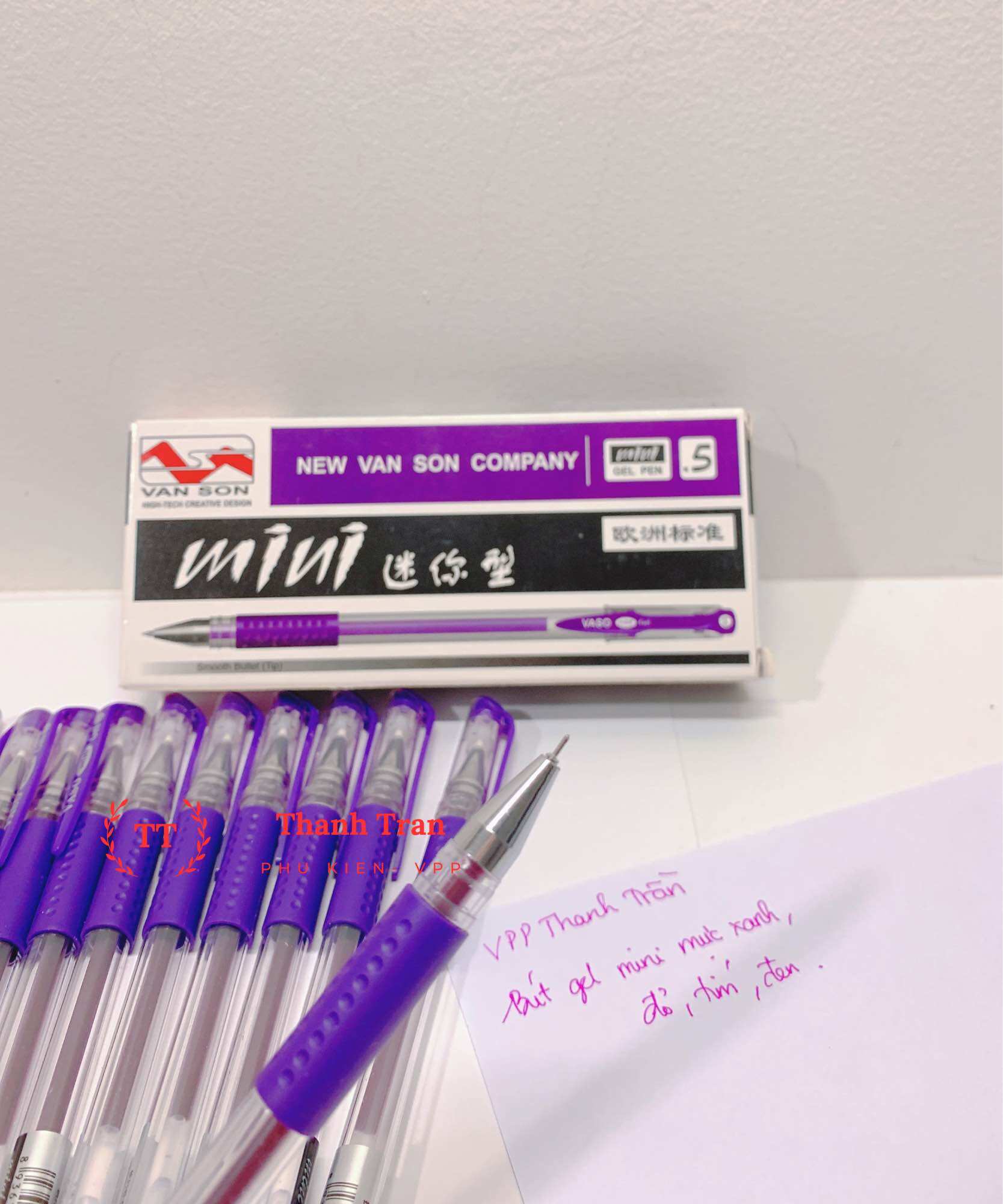 Hộp 12 cây bút mực gel mini (ngòi 0.5mm)