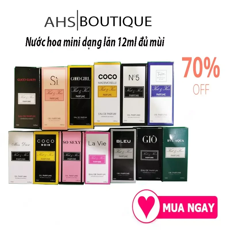 Nước hoa lăn nam nữ chính hãng