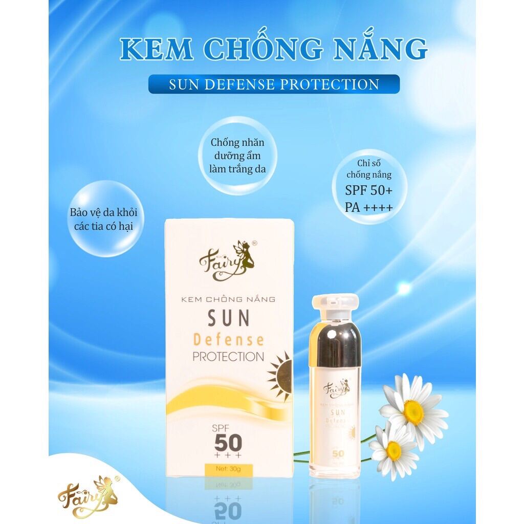 Kem chống nắng Fairy - SPF 50+++ - nâng tông nhẹ nhàng dung tích 30gram