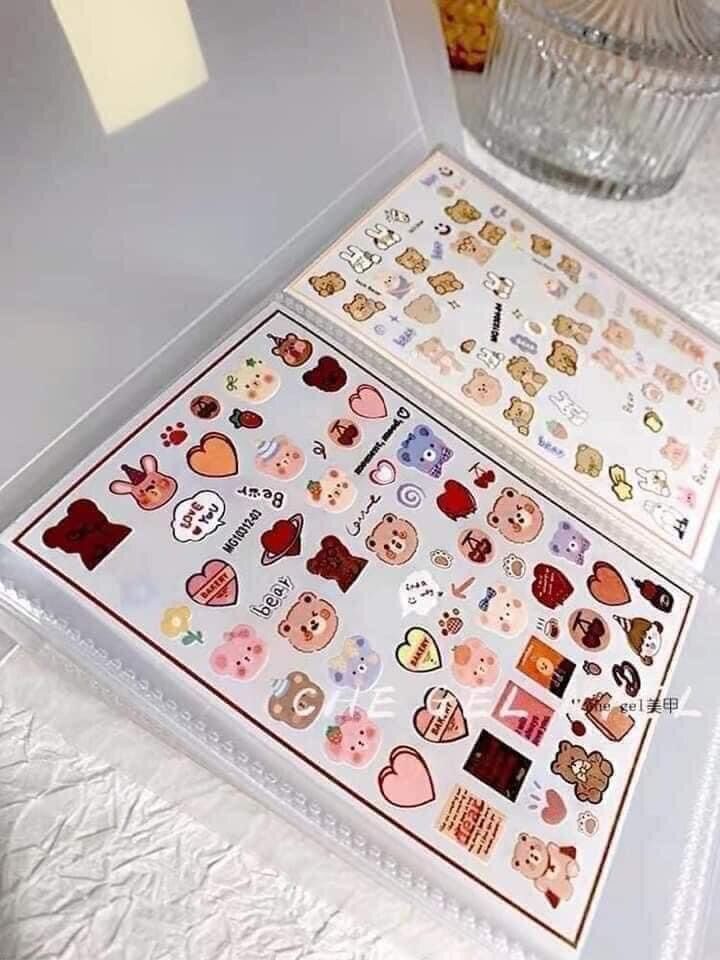 Sổ đựng sticker nail