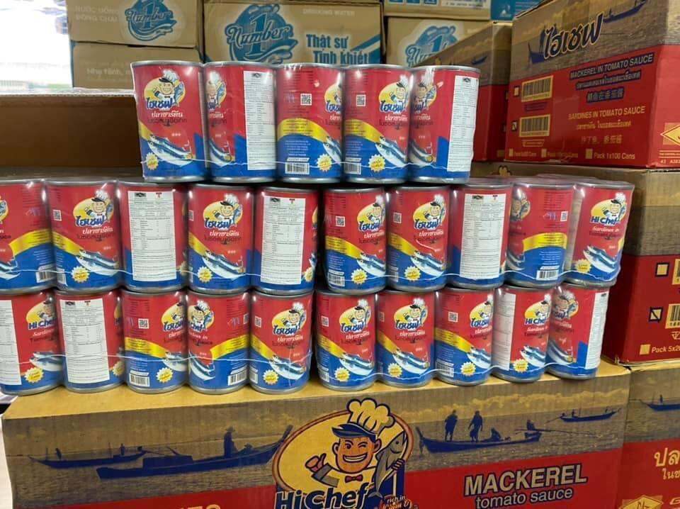 10 Hộp Cá Mòi Sốt Cà Thái Lan 155gr