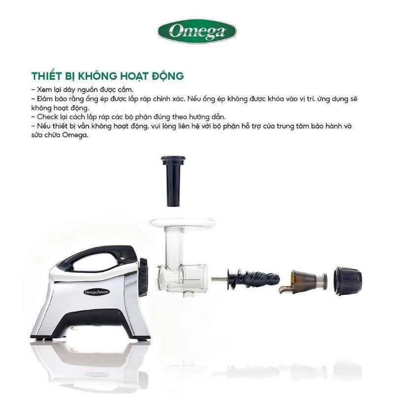 Máy Ép Chậm Omega CNC82 Ép Rau Hoa Quả Siêu Kiệt Bã
