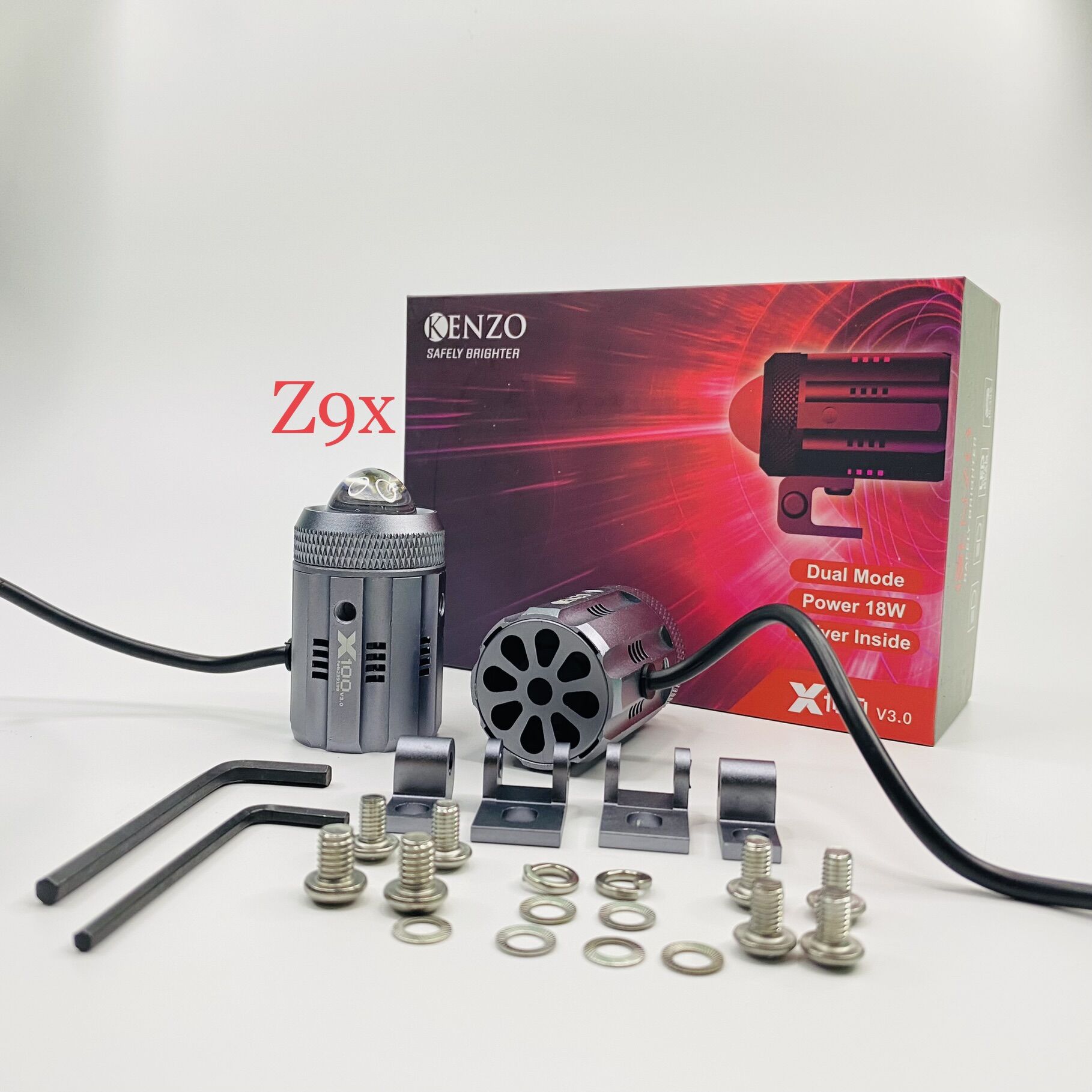Đèn trợ sáng bi cầu mini kenzo x100 v.3 chính hãng new2023