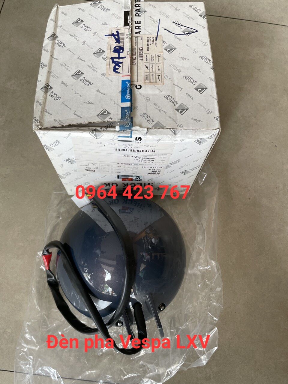 Đèn pha Vespa LXV