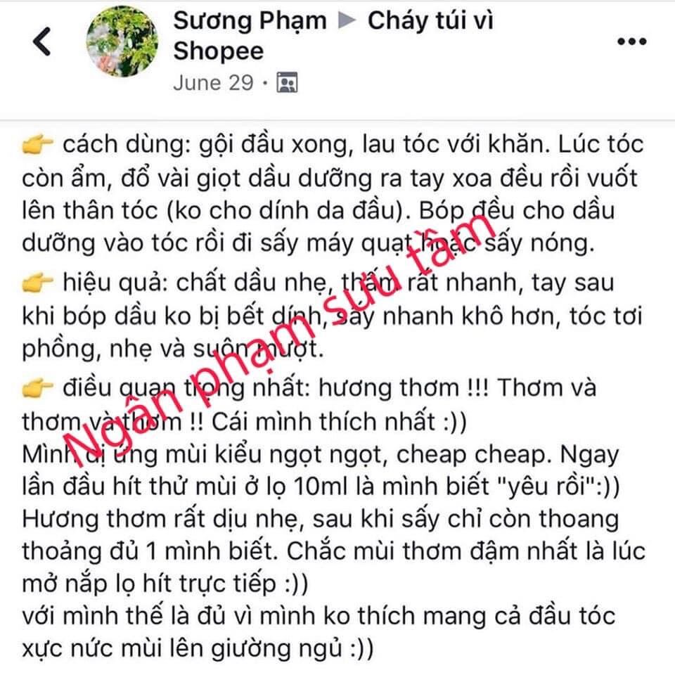 [ Đủ Bill] Dưỡng tóc Chi 15ml